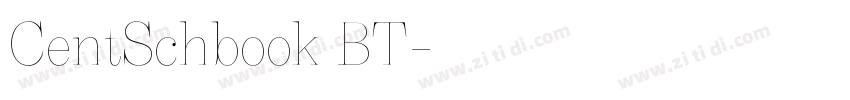 CentSchbook BT字体转换